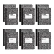 Oxford Composition Notebooks, College Ruled Paper, 9-3/4" X 7-1/2", Black Marble