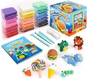 Sago Brothers Modeling Clay Air Dry Ultra Light Molding Magic Clay 24 Colors, Best Kids Gifts Ever