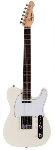 Aria Pro II TEG-Series Electric Guitar Ivory White Pickguard