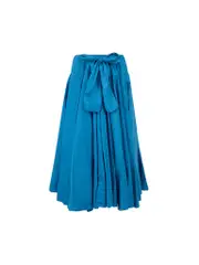 Blue Midi Full Skirt