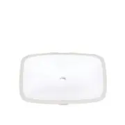 Altair Undermount Bathroom Sinks 20.9W" Rectangular Single Hole Ceramic In White