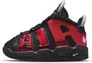 [Nike] Kids Baby Boy's Air More Uptempo (Toddler) Black/University Red/Midnight Navy/White 8 Toddler M