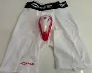 Shock Doctor Boys CORE Compression Shorts w/FLEX Cup Waist Size Large New