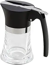 DONFAMDS 304 Stainless Steel Syrup Bottle Acrylic Condiment Pot for Kitchen Breakfast