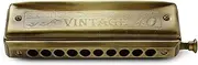 [Hering] Harmonicas 1040F Vintage 40 Chromatic Harmonica - Key of F
