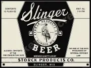Slinger Beer Label 18" x 24" Metal Sign