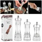 1Pcs Acrylic Salt Pepper Shakers 4/5/6 Inch Kitchen Tool New Pepper Grinder