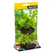 Aqua One Ecoscape Foreground Guppy Grass 2pk Green - Small (10cm)