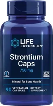 Life Extension Strontium Caps, Trace Mineral for Advanced Bone Health Support, G