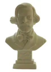 New Genuine A.Giannelli Music Composer Alabaster Mini Bust Verdi Made in Italy