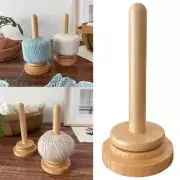 Rotating Yarn Holder Wooden Spinning Knitting Tools Thread Spool Yarn Stand