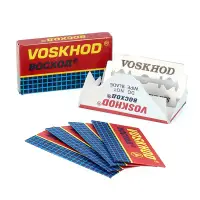 在飛比找蝦皮商城優惠-Voskhod - 鐵氟龍塗層 雙面刮鬍刀片（5片/通用復古