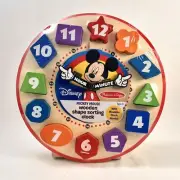 Disney Mickey Mouse Preschool Learning Toy Shape Sorting Clock, Melissa & Doug
