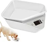 Digital Pet Scale, Kitchen Baking Scales, Multifunctional Electronic, Detachable Pet Food Dispenser, Accurate Measurement, Easy Use, Perfect for Small Dogs, Cats, Kitchen Foods, (ABS)