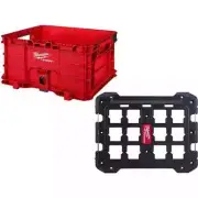 Milwaukee Packout Modular Tool Box 15.4" Tool Storage Modular System Plastic Red