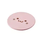 ELECOM Cute Face Mouse Pad Thick Ergonomic Round Mouse Pad for PC Laptop Comput