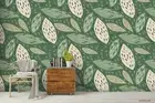 3D Leaves Seamless Wallpaper Wall Mural Removable Self-adhesive 111