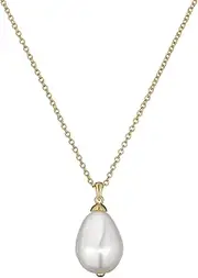 [TED BAKER] Women's London Parmlia Pearly Chain Pendant Necklace (Gold/Pearl)