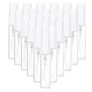 20 Pcs 5ml Glass Mini Perfume Sample Bottle Empty Mini Spray Bottle, White