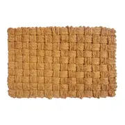 Solemate Coir Rope Basket Weave 60x90cm Stylish Outdoor Entrance Doormat