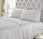 Organic Cotton 300 Thread Count Percale Deep Pocket Bed Sheet Set