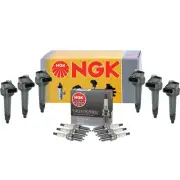 NGK 6 Ignition Coils & 6 V-Power Spark Plugs Kit For Toyota 4.0 V6 1GR-FE (for: Toyota)