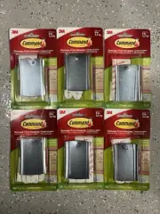 6 - 3M Command Jumbo Universal Picture Hanger w/Stabilizer Strips 17048-ES NEW
