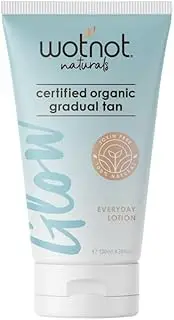 WOTNOT Healthy Glow Organic Gradual Tan Everyday Lotion, 130 ml, Light Blue (WTCGRATAN)