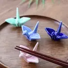 Ceramic Paper Crane Rest Chopsticks Spoon Holder Chopsticks Stand Tableware