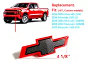 Front Small Red Black Bowtie for 2019-2023 Chevy Silverado 1500 2500HD 3500HD