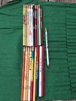 Vintage 1970's Shepenco Pencil Salesmans Sample Kit Case w/20 Pencils
