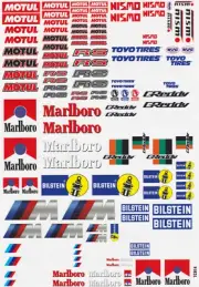 Bilstein M Power Sticker Sheet A4 for 1:10 RC car, truck or crawler