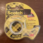 Scotch Double-Sided Tape w Dispenser Permanent Photo Safe 1/2 in x 250 in