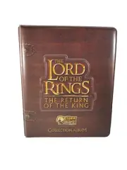 LORD OF THE RINGS RETURN OF THE KING ACTION FLIPZ PROMO SET WITH BINDER