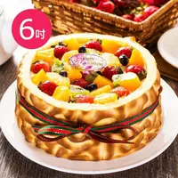 在飛比找momo購物網優惠-【樂活e棧】生日快樂蛋糕-虎皮百匯蛋糕(6吋/顆-預購)