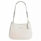 COACH Small Leather Penelope Handbag Purse SV/Chalk Cream Adjst Strap Lined NWT