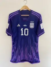 Messi Argentina Away Jersey Final WC22 - Official Adidas AEROREADY (Ask size)