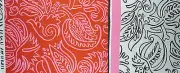 DESIGNERS GUILD Onega Pink Black Cotton Floral England Remnant New