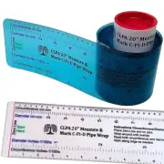 Heavy-Duty Pipe Fitter Tool - Clear Design for Accurate Measuring & Marking