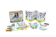 Green Toys Sesame Street Abby's Butterfly Maker Coloring Activity Set-13 Piece Pretend Play,Motor Skill,Creative Art,Crafts Kids Toy Set,No BPA,phthalates,PVC.Dishwasher Safe,Recycled Plastic,USA Made