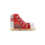Melissa & Doug Wooden Lacing Sneaker Kids/Childrens Interactive Play Toy 3+