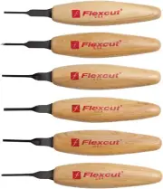 Flexcut Mixed Profile Micro 1.75" Wood Handle Tool Set