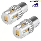 AUXITO YELLOW BA15S 1156 P21W INDICATOR LED SIGNAL TURN DRL BULB CANBUS GLOBES