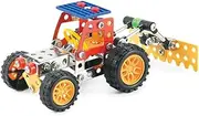 Construct IT Tractor – 132-Piece STEM Metal Construction Kit – Build Your Own Tractor Model with Tools – Creative STEM Building Experience for Kids Ages 8–12