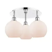 Innovations Lighting 516-3C-11-20 Athens Flush Athens 3 Light - White