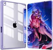 Case for Samsung Galaxy Tab A8 10.5'' 2022 (SM-X200/X205/X207) with Pencil Holder,Galaxy Tab A8 Case with Clear Back, Auto Wake/Sleep,Slim Smart Tri-Fold Stand Tablet Cover - Sleeping Beauty