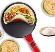 8" Electric Crepe Maker, Portable Crepe Maker Cordless Crepe Pan Maker Griddle C