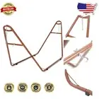 Sturdy 2-Person Hammock Stand, Adjustable 9-14ft, 600 lbs Capacity - Rose Gold