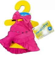 Build a Bear SMALLFRYS Pink Bow Dress Outfit