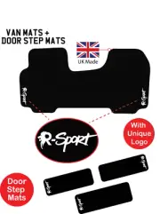 Tailored Van Mat + STEP MATS fits Renault Traffic Trafic 2001 2014 Unique Logos